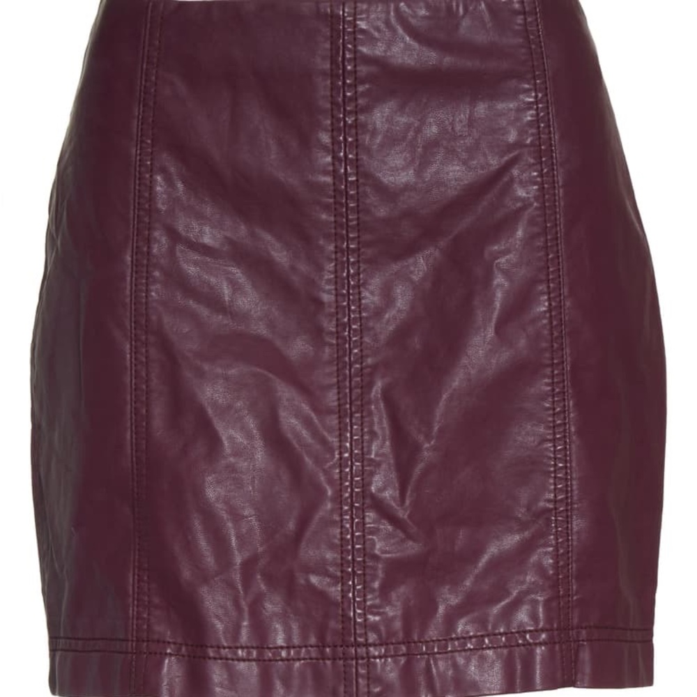 Leather Mini Skirt-
